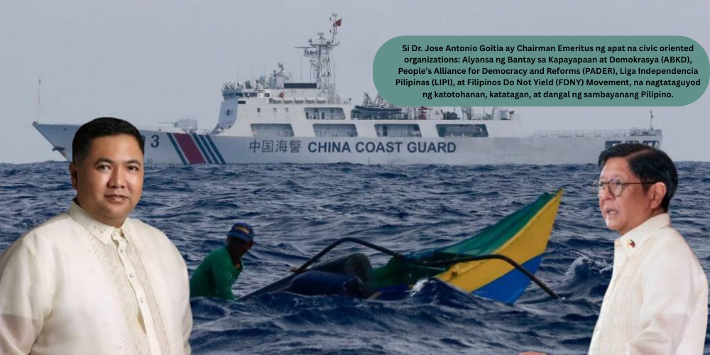 Goitia: Sa West Philippine Sea, Hindi Nire-rebrand ang Soberanya